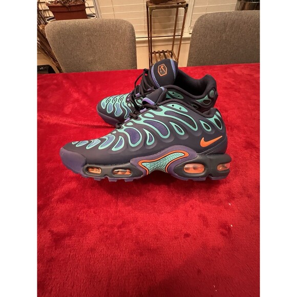 Men Nike Air Max Plus Drift Running Shoes Size 9 Navy Blue Orange FD4290 400 - Picture 12 of 16